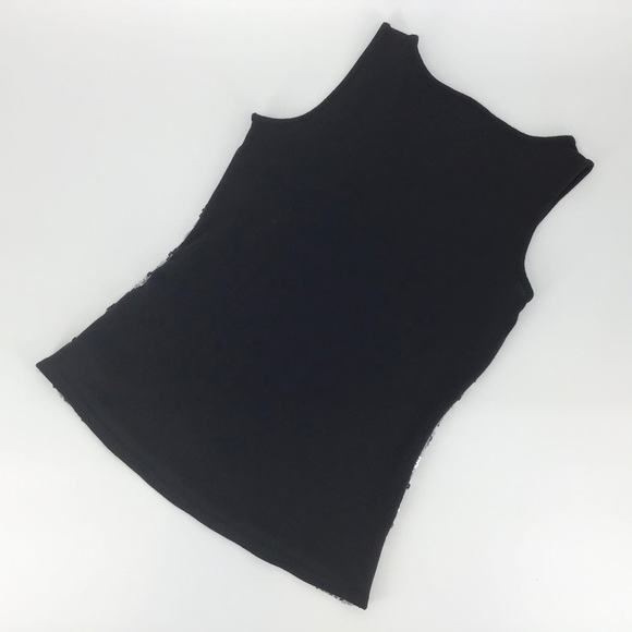 Studio Y Sequin Front Sleeveless Top, Medium - Picture 13 of 16